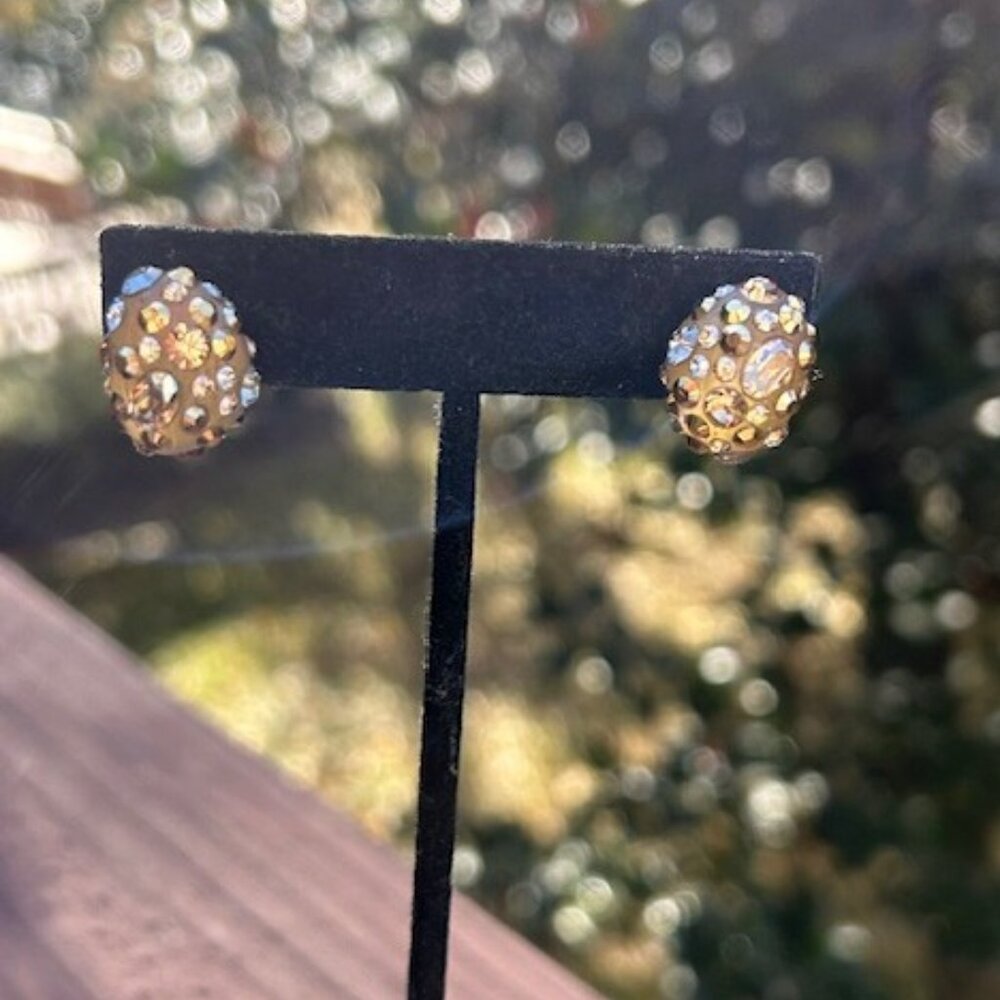 ALEXIS BITTAR “Cosmic Dust” Swarovski Crystal Lucite EARRINGS - Picture 2 of 11